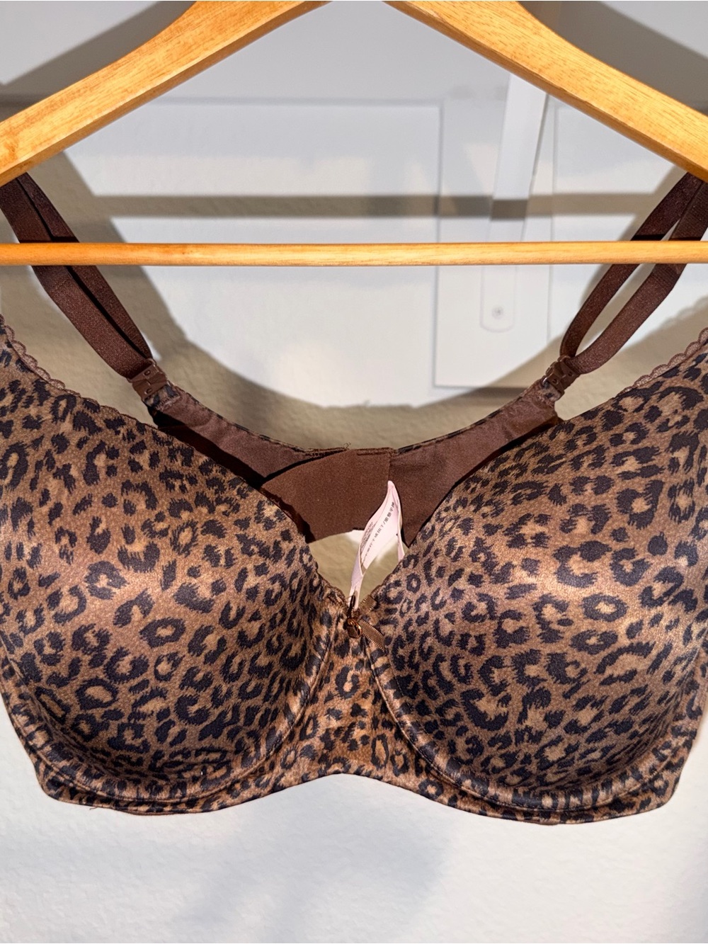 Victoria's Secret Leopard Print Underwire Bra - Brown/Black